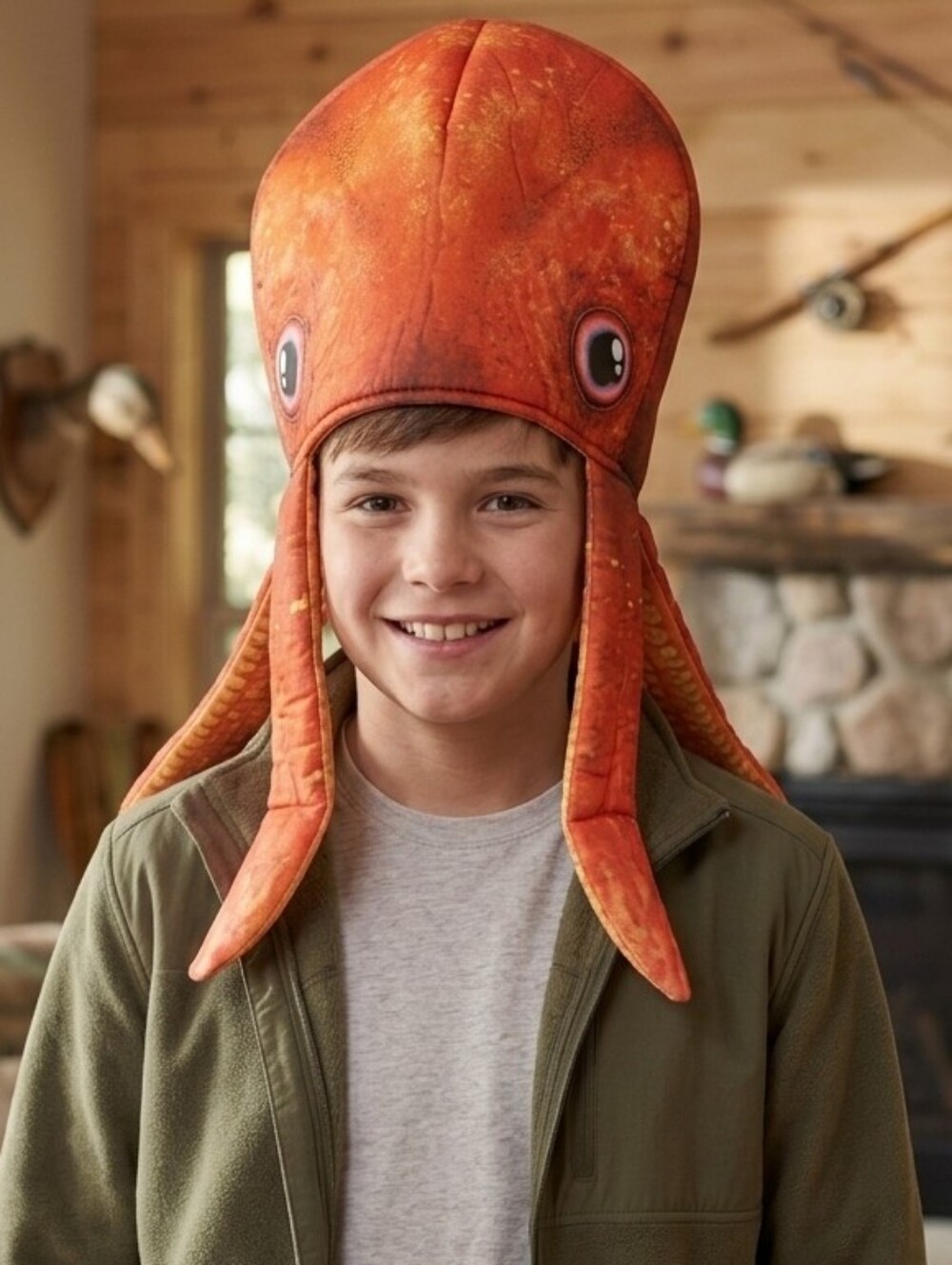 Bass Pro Shops Novelty Squid Octopus Hat | Sea Creature Halloween Costume NWT